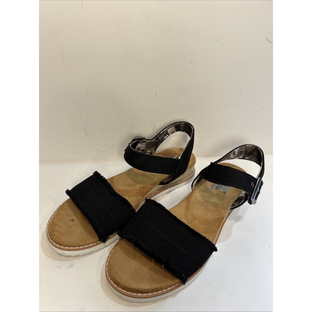 Black Open-Toe Desert Kiss Sandals